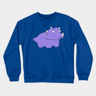 Purple Triceratops Crewneck Sweatshirt